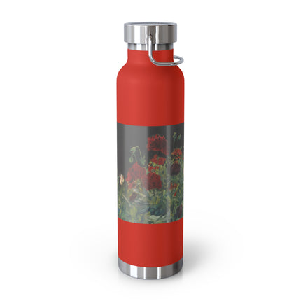 Poppies (A Study of Poppies for Carnation, Lily, Lily, Rose) by John Singer Sargent Copper Vacuum Insulated Bottle, 22oz