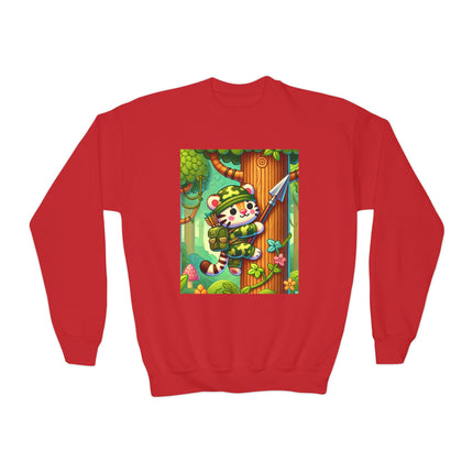 Stealthy Stripes Youth Crewneck Sweatshirt