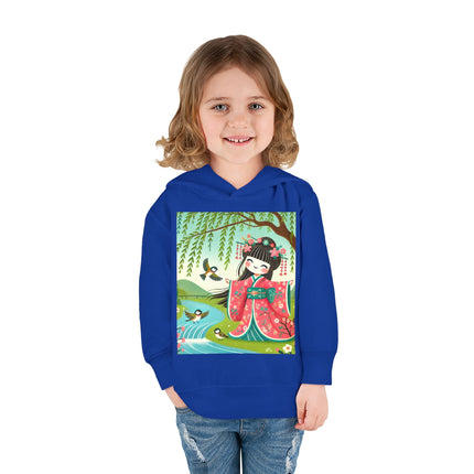 Sparrow Dance Geisha Fairy Toddler Pullover Fleece Hoodie
