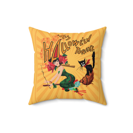The Bewitching Ride Spun Polyester Square Pillow