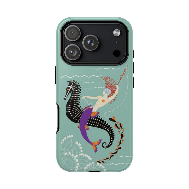 Mermaid on Seahorse Phone Case – Mythic Ocean Grace