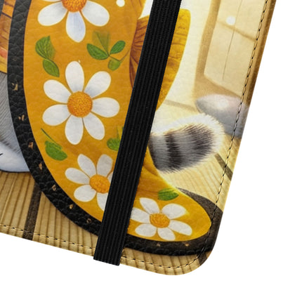 🐱🍵 Playful Kitten in the Tea Room Flip Case – Curious Charm & Cozy Whimsy