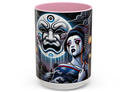 Geisha’s Black Ink Tears Colorful Mugs (11oz, 15oz)
