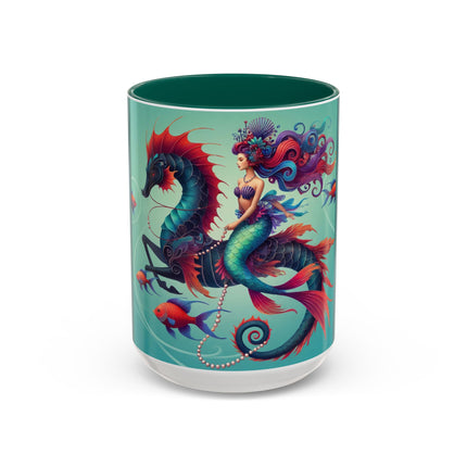 Mermaid & Sea Dragon Mug – Ocean Guardian & Mythic Beauty