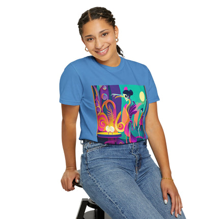 Dance of the Skeleton Ballerinas Unisex Garment-Dyed T-shirt