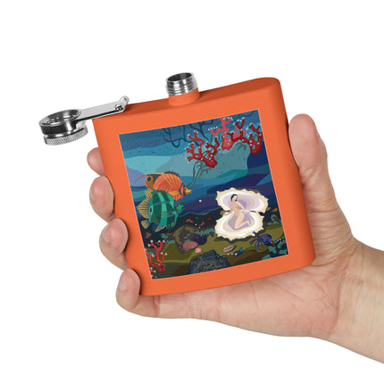 Ocean Pearl Siren Flask – Mystical Mermaid & Marine Enchantment