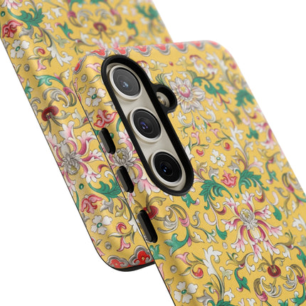 Yellow Botanical Pattern by Owen Jones Phone Cases