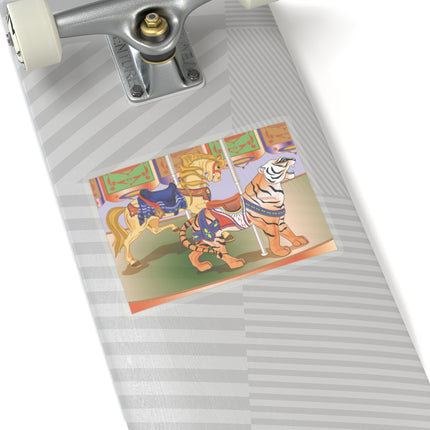 Carousel Splendor Kiss-Cut Stickers (4 Sizes)