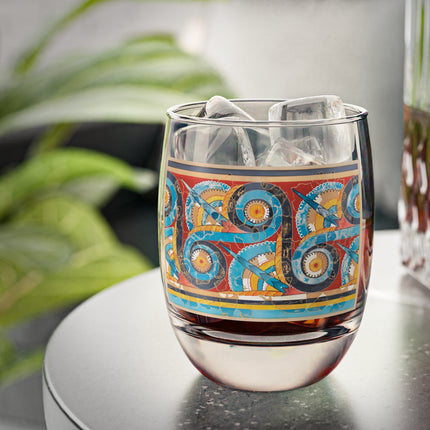 Reproduction of S-Spiral Frieze by Emile Gilliéron Whiskey Glass