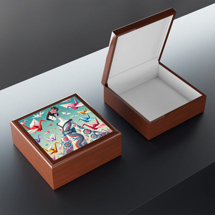 Origami Crane Jewelry Box