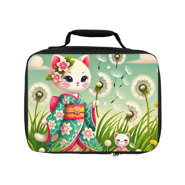 Geisha Kitten and the Dandelion Wish Lunch Bag – Gentle Wish & Quiet Wonder