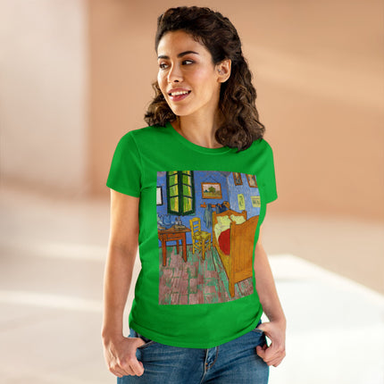 The Bedroom by Vincent van Gogh Women's Midweight Cotton Tee