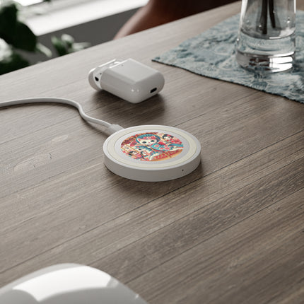 Geisha Kitten's Enchanted Carousel Ride Quake Wireless Charging Pad