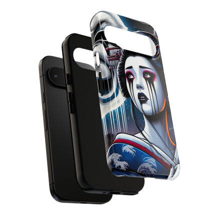 Geisha’s Black Ink Tears Phone Cases