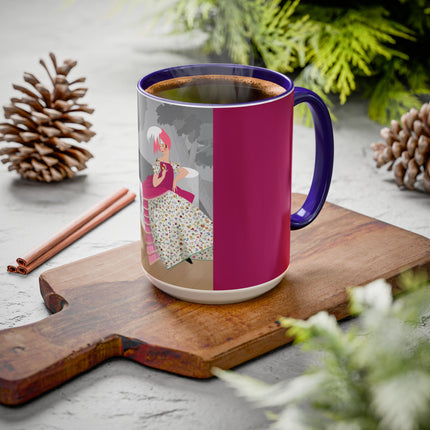 The Red Bird Colorful Mugs – Gentle Storybook Charm & Elegant Whimsy