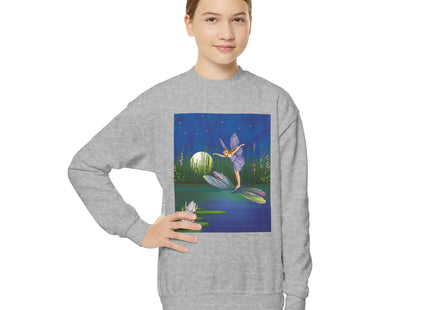 Fairy on a Dragonfly Youth Crewneck Sweatshirt