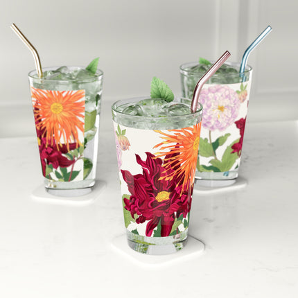 Dahlia Flower by Tanigami Kônan Glass, 16oz
