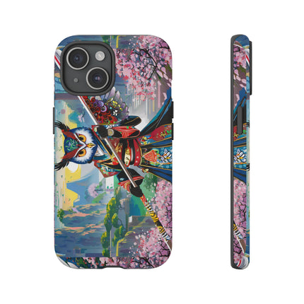 Cyberpunk Samurai Owl Phone Cases