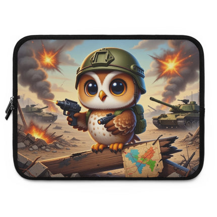 The Owl on the Front Lines Laptop Sleeve – Courage, Wisdom & Quiet Strength