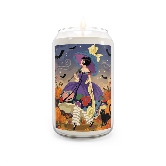 🌙🎃 The Moonlit Garden Walk Scented Soy Candle – Elegant Halloween Charm