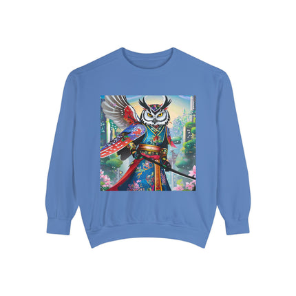 Cyberpunk Samurai Owl Sweatshirt