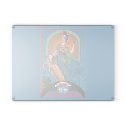 March & Aquamarine Zodiac Glass Cutting Board