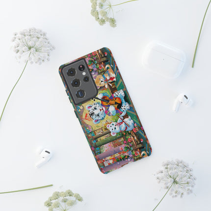 Melodies of the Snow Lion Cub Phone Cases