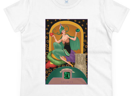 May & Emerald (from the Gem Series) by Sofia Chiostri Women's Midweight Cotton Tee
