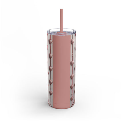 Fashionably Yours, XOXO Skinny Matte Tumbler, 20oz