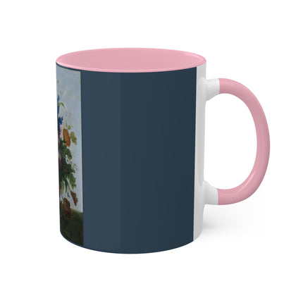 Bouquet of Flowers and a Nest by Sebastian Wegmayr Colorful Mugs, 11oz