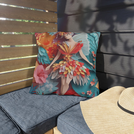 Hibiscus Fairy Outdoor Pillows
