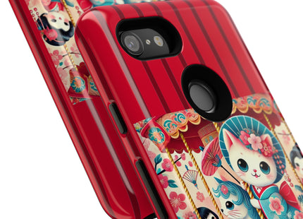 Geisha Kitten's Enchanted Carousel Phone Cases