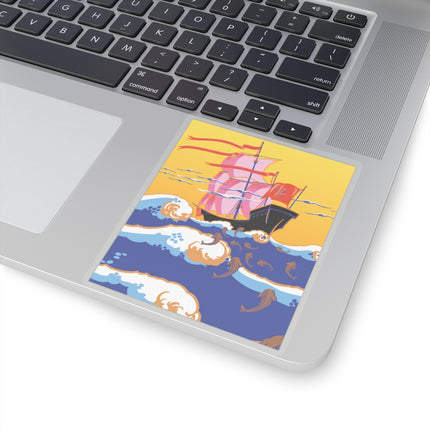 Golden Seas and Whimsical Dreams Kiss-Cut Stickers (4 Sizes)