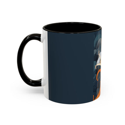 Flame of the Tempest Colorful Mugs – Fiery Storm & Dramatic Elegance