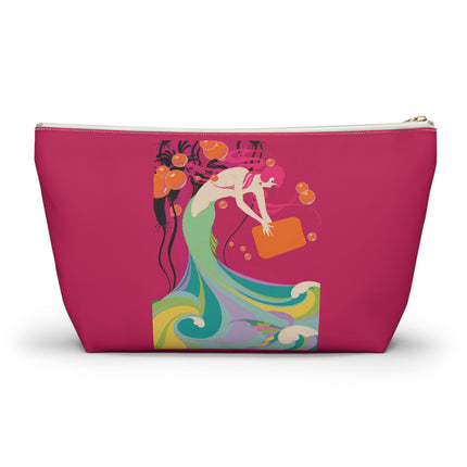 Mermaid Dive Cosmetic Bag – Vibrant Waves & Playful Charm
