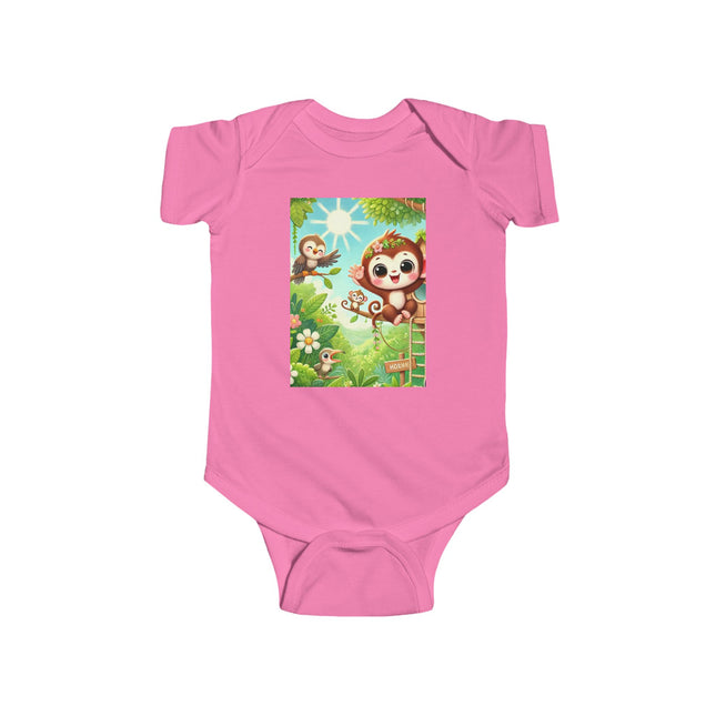 Monkey Treehouse Adventure Baby Bodysuit – Whimsical Jungle Play Design