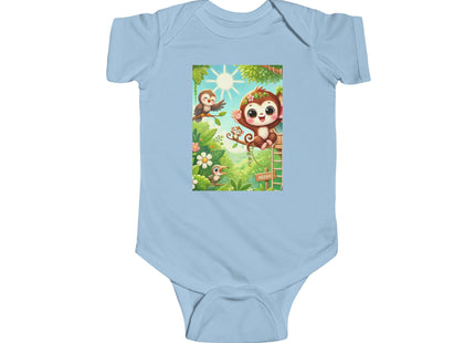 Monkey Treehouse Adventure Infant Fine Jersey Bodysuit
