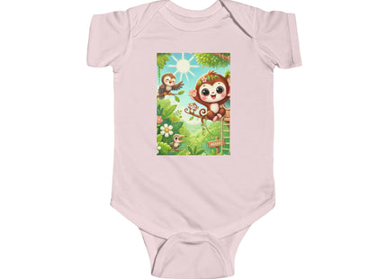 Monkey Treehouse Adventure Infant Fine Jersey Bodysuit