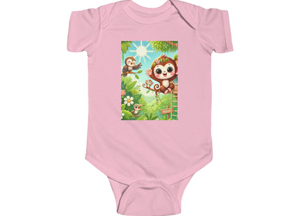 Monkey Treehouse Adventure Infant Fine Jersey Bodysuit