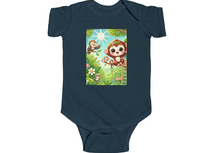 Monkey Treehouse Adventure Infant Fine Jersey Bodysuit