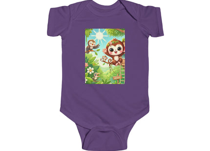 Monkey Treehouse Adventure Infant Fine Jersey Bodysuit