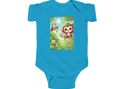 Monkey Treehouse Adventure Infant Fine Jersey Bodysuit
