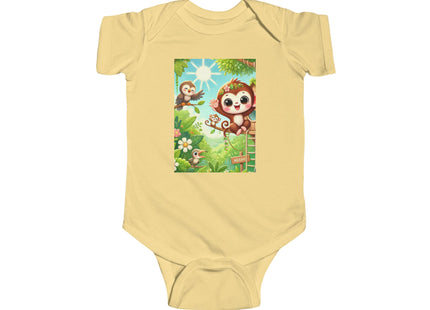 Monkey Treehouse Adventure Infant Fine Jersey Bodysuit