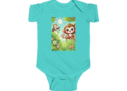 Monkey Treehouse Adventure Infant Fine Jersey Bodysuit