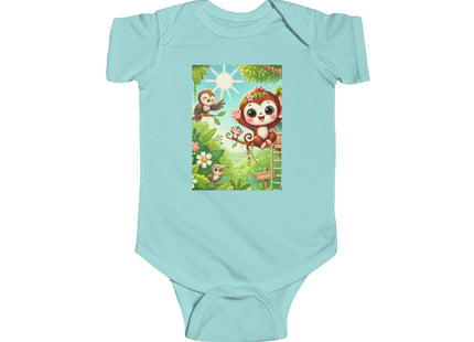Monkey Treehouse Adventure Infant Fine Jersey Bodysuit