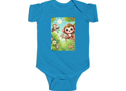 Monkey Treehouse Adventure Infant Fine Jersey Bodysuit