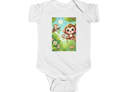 Monkey Treehouse Adventure Infant Fine Jersey Bodysuit