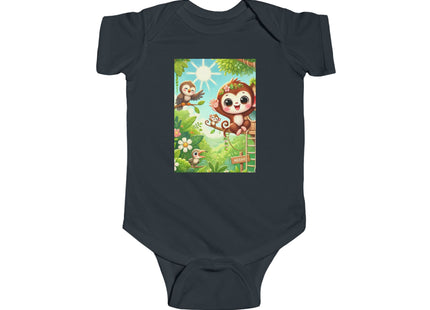 Monkey Treehouse Adventure Infant Fine Jersey Bodysuit