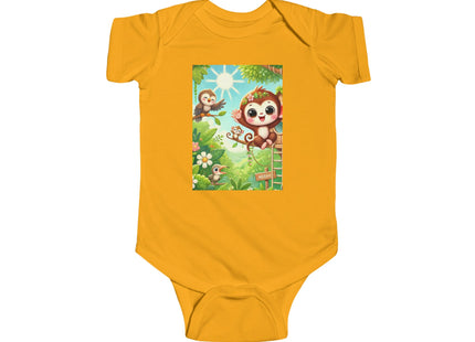 Monkey Treehouse Adventure Infant Fine Jersey Bodysuit