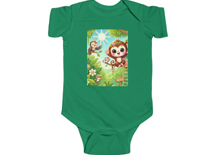 Monkey Treehouse Adventure Infant Fine Jersey Bodysuit